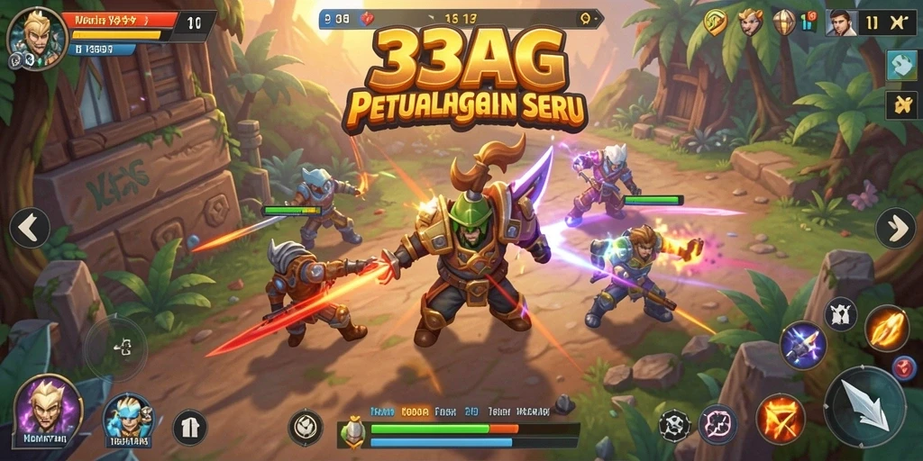 Gameplay seru di 33AG dengan berbagai dunia yang menakjubkan.