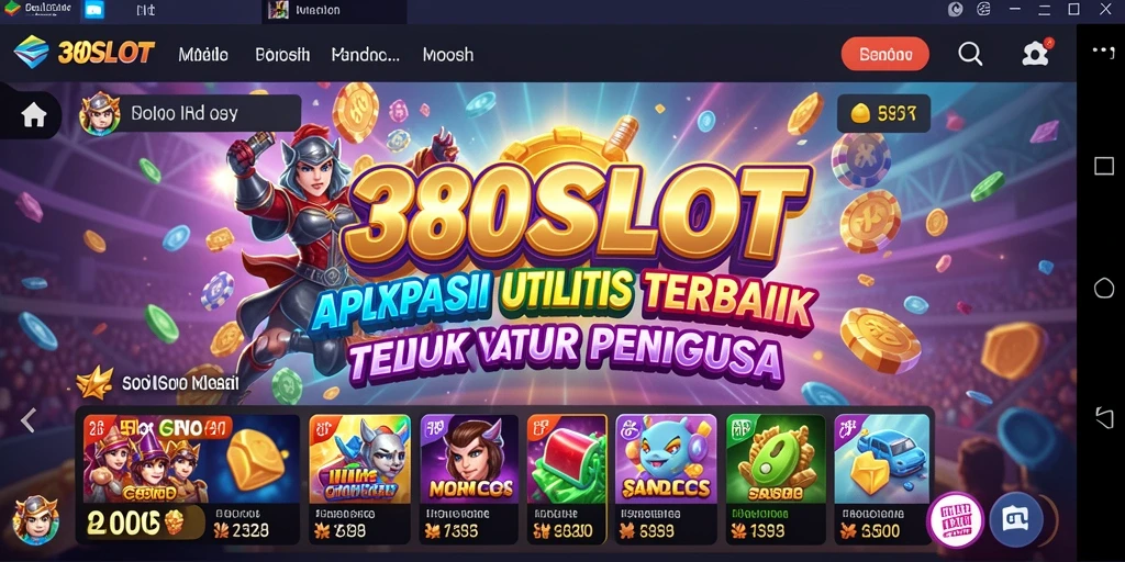 Tampilan antarmuka pengguna dari 380SLOT yang intuitif dan menarik.