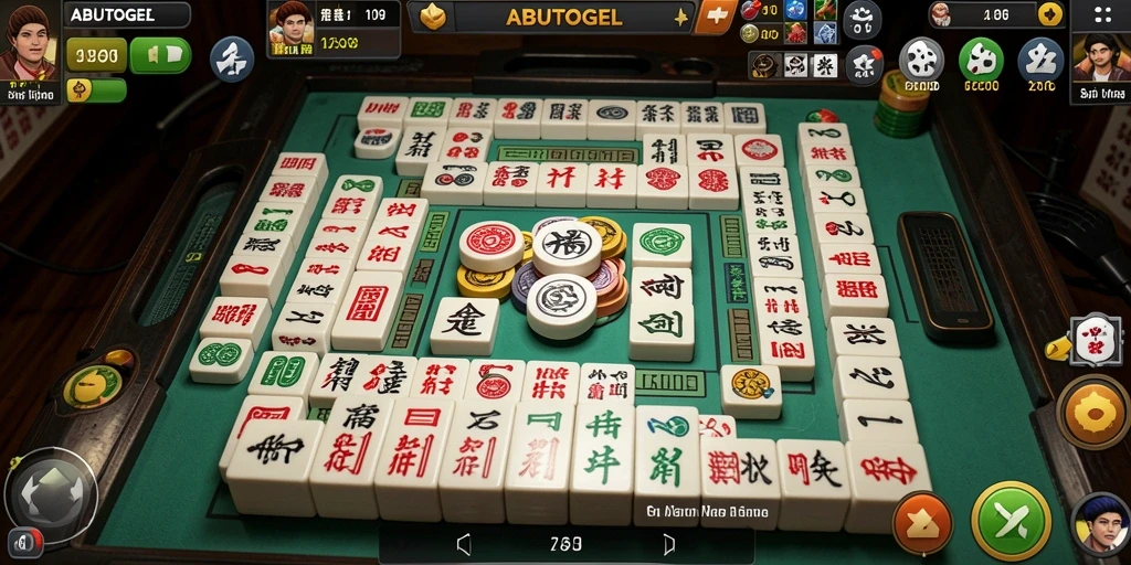 Tampilan gameplay seru dari ABUTOGEL menunjukkan keseruan permainan Mahjong.