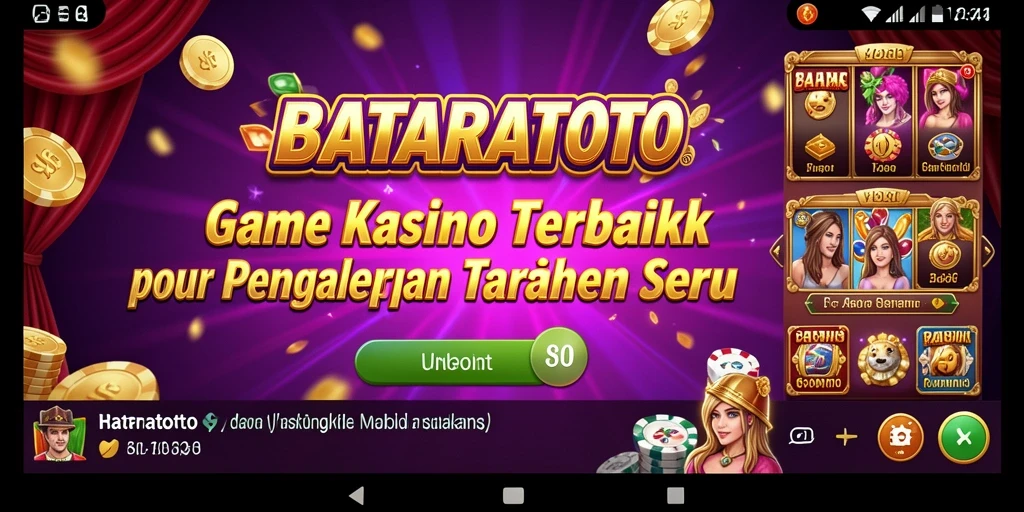 Gameplay menegangkan dari BATARATOTO yang menampilkan kasino virtual.