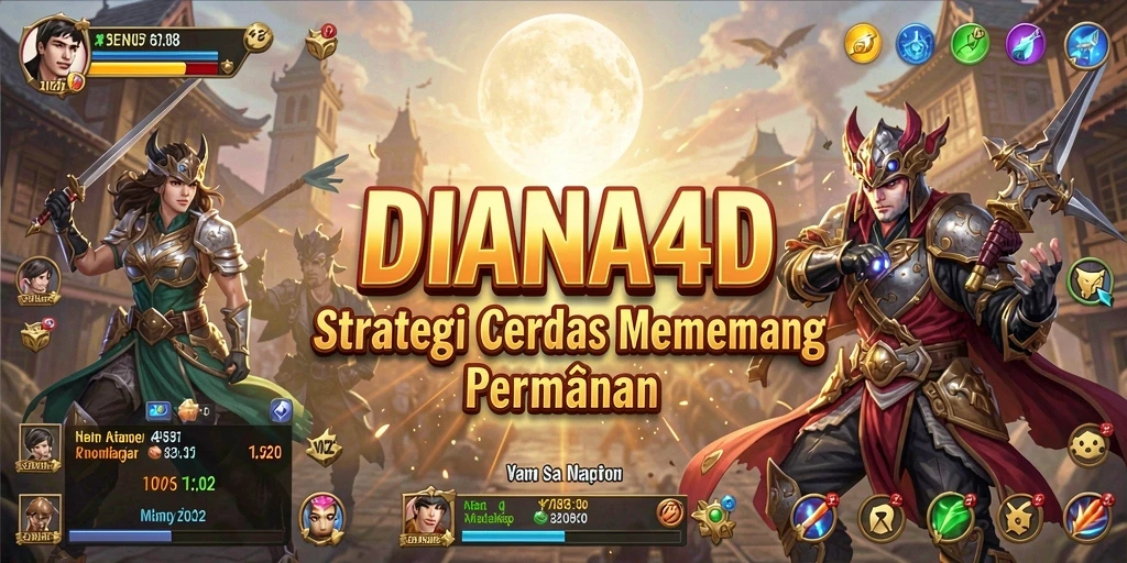 Screenshot gameplay DIANA4D yang menampilkan pertempuran strategi mendebarkan.