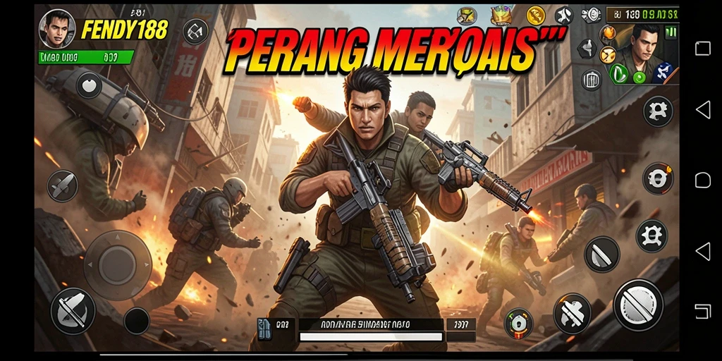 Gameplay menegangkan dengan aksi pertempuran seru di FENDY188.