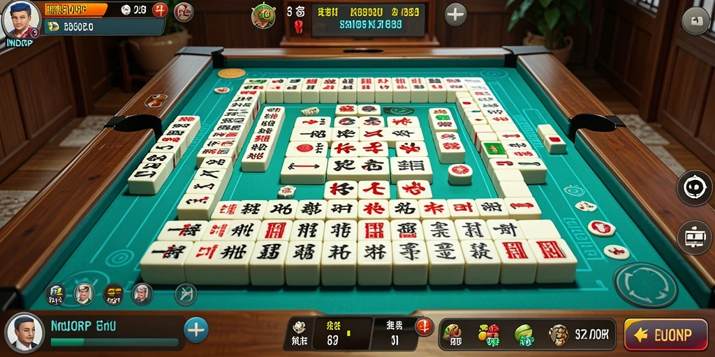Tampilan menarik dari gameplay INDORP Mahjong yang mendebarkan.