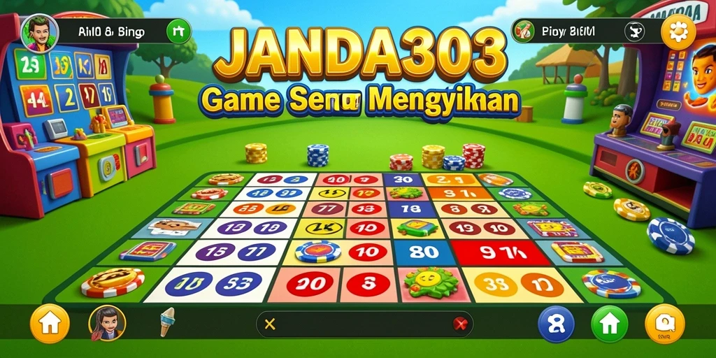 Tampilan gameplay Bingo yang seru dan interaktif di JANDA303.