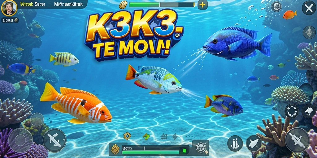 Tampilan gameplay Tembak Ikan yang seru dan menarik di K3K3.