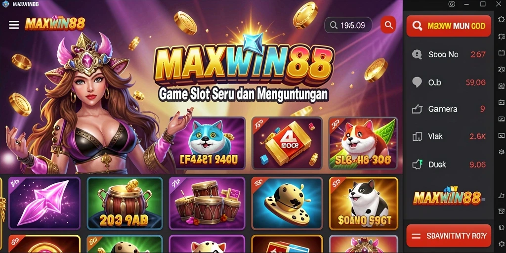 Screenshot gameplay MAXWIN88 menampilkan gulungan Slot yang mengasyikkan.