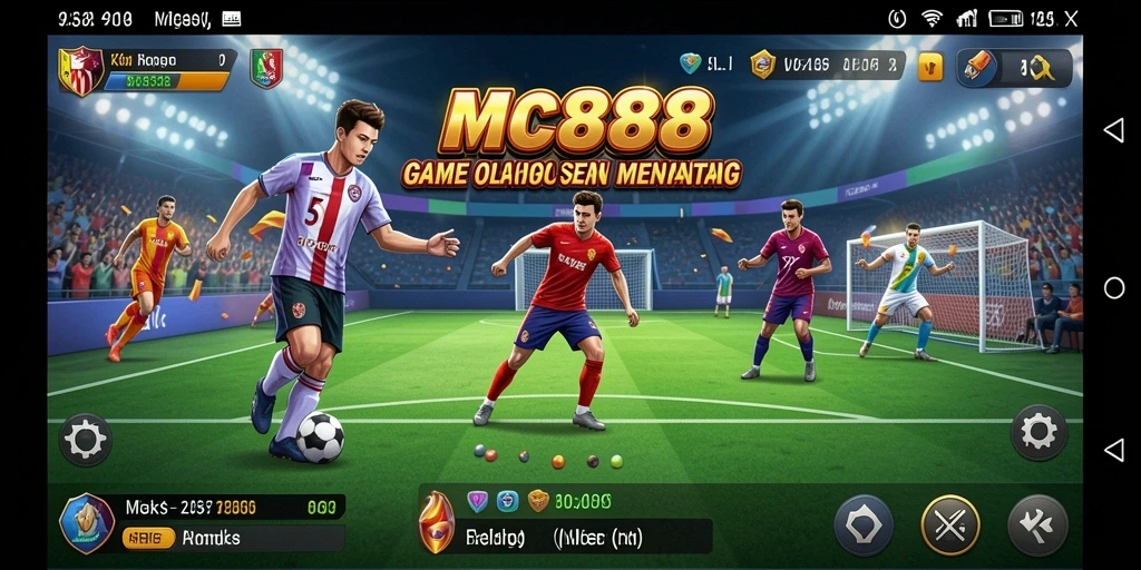Tampilan gameplay seru dalam MC888 dengan aksi olahraga menegangkan.