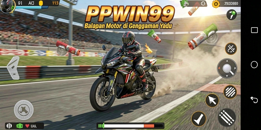 Tampilan menarik dari gameplay balap PPWIN99.