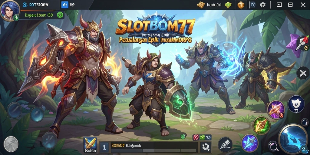Screenshot menampilkan aksi seru dalam permainan SLOTBOM77 dengan pemain yang berinteraksi.