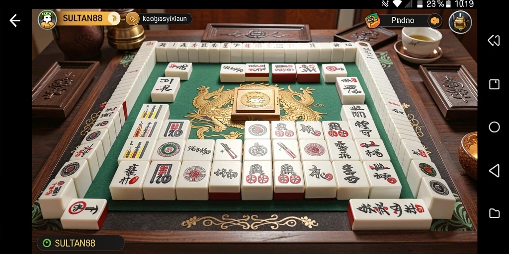 Tampilan gameplay SULTAN88 yang menampilkan aksi Mahjong yang menantang.
