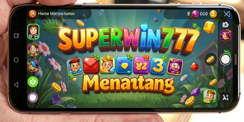 Permainan Match-3 SUPERWIN777 yang penuh warna dan seru.