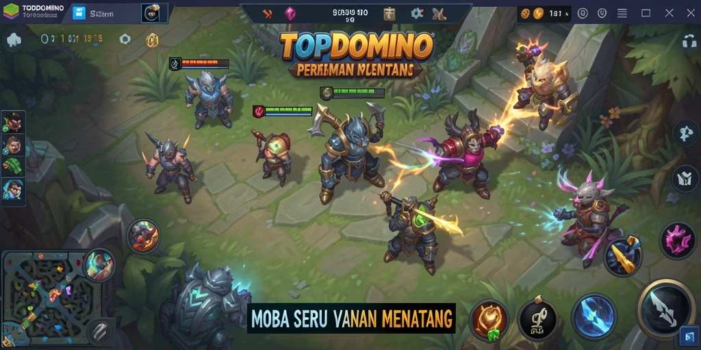 Gameplay menarik di arena pertempuran TOPDOMINO yang penuh aksi.