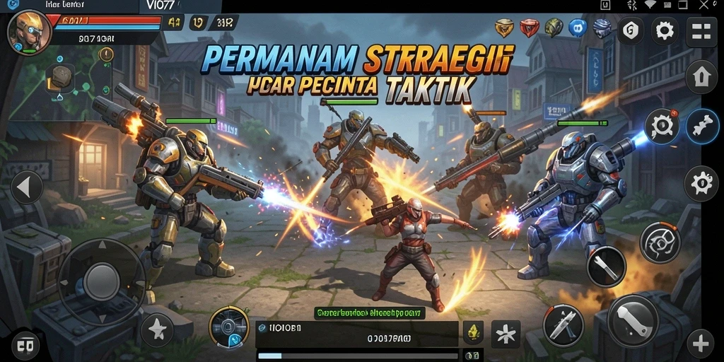 Gameplay VIO77 menunjukkan pertarungan strategi yang mendebarkan dan mendetail.
