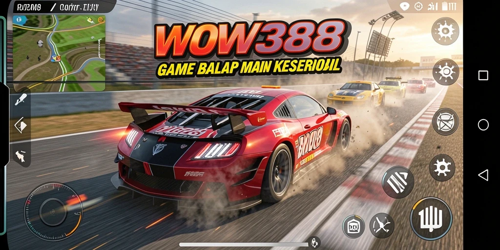 Tampilan gameplay Racing yang mendebarkan di WOW388.